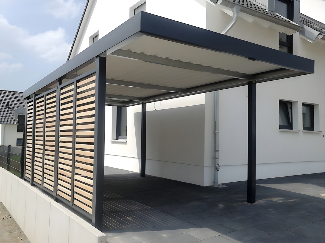 Хай-тек автонавес из поликарбоната для машин Современный автонавес с крышей из поликарбоната